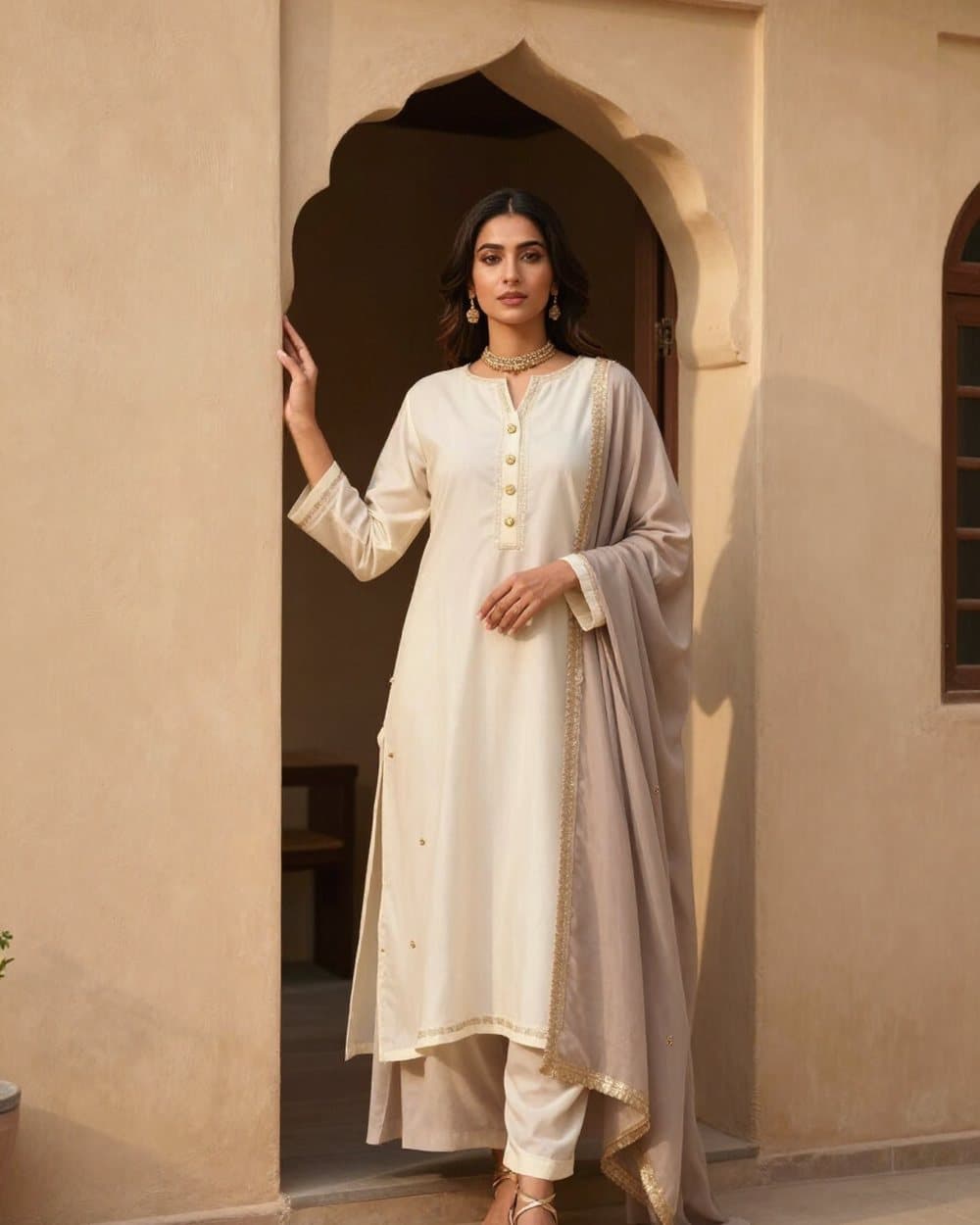 Ivory & Taupe Layers - Ready-to-Wear women's clothing by Light & Grace