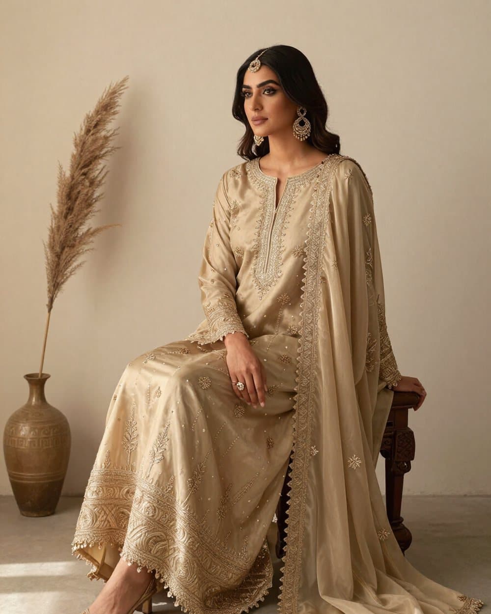 Champagne Zari Formal - Made-to-Order women's clothing by Light & Grace